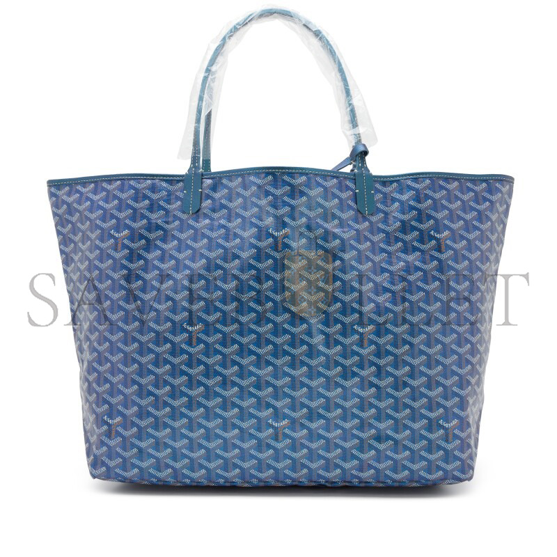 G09ard PEARLY BLUE G09ardINE CANVAS AND CHEVROCHES CALFSKIN SAINT L0vis GM TOTE (40*34*20cm)